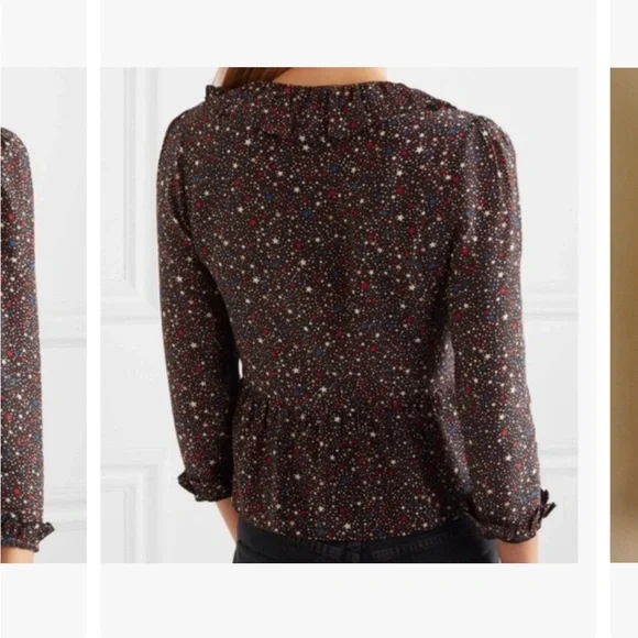 Madewell Size Small 100% Silk Long Sleeve Blouse - Picture 2 of 11